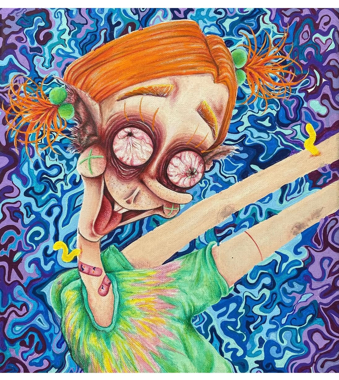 “Wile” print